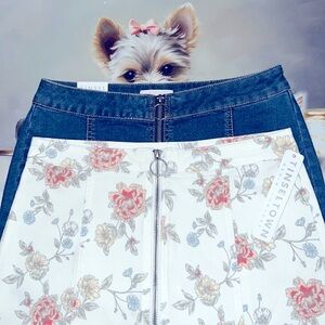 $15 Sale for Two Tinseltown Juniors Denim skirts sizes 7/28w or 11/30w